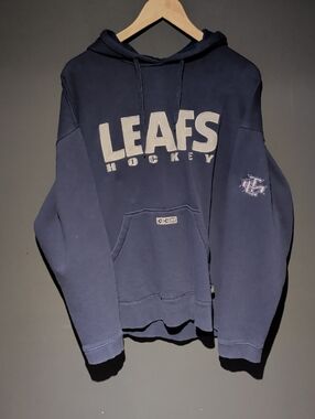 CCM Navy LEAFS Hockey Pullover Hoodie